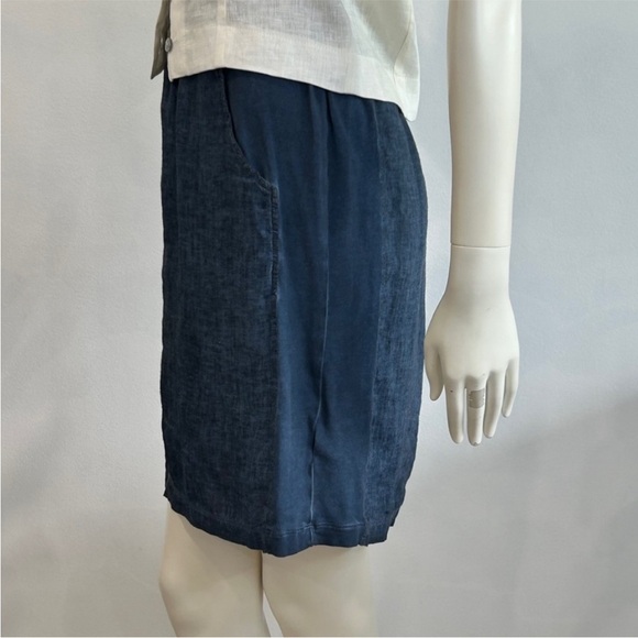 Yest UK Linen Pocket Skirt w/Stretch Panels - Picture 5 of 12
